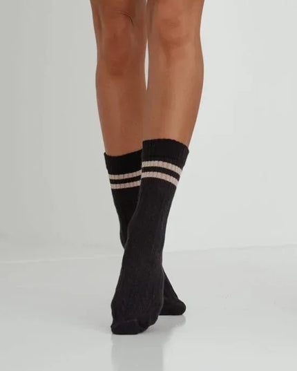 Openwork Cotton Socks with Stripe – Cosy, Chic & Stylish - Top Tights