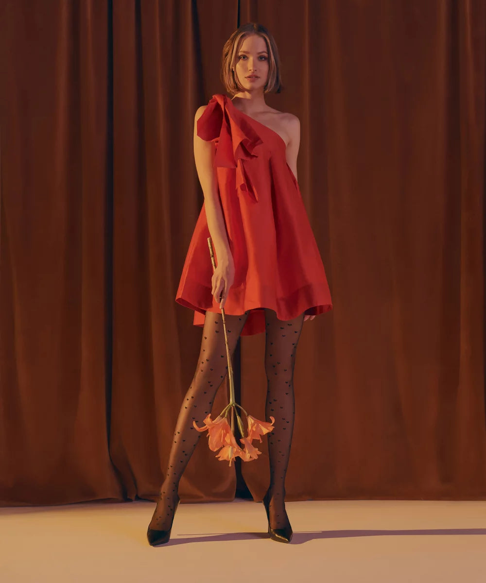 Lovie 20 Den Heart Pattern Tights – Sheer, Elegant & Stylish