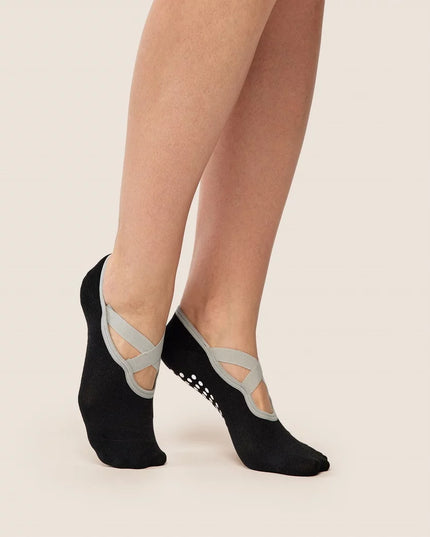 Women’s Non-Slip Yoga Socks – Ballet Style Grip Socks for Pilates & Home Workouts