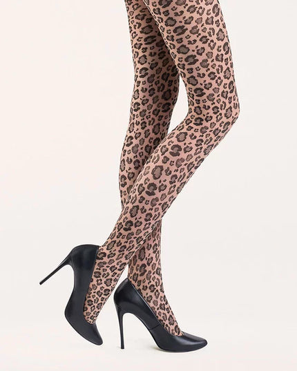 Leopard Print Tights – Fierce, Fashionable & Unstoppable! Elevate Your Look Today! 20 Denier