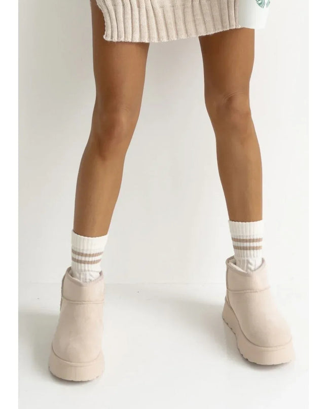 Openwork Cotton Socks with Stripe – Cosy, Chic & Stylish - Top Tights